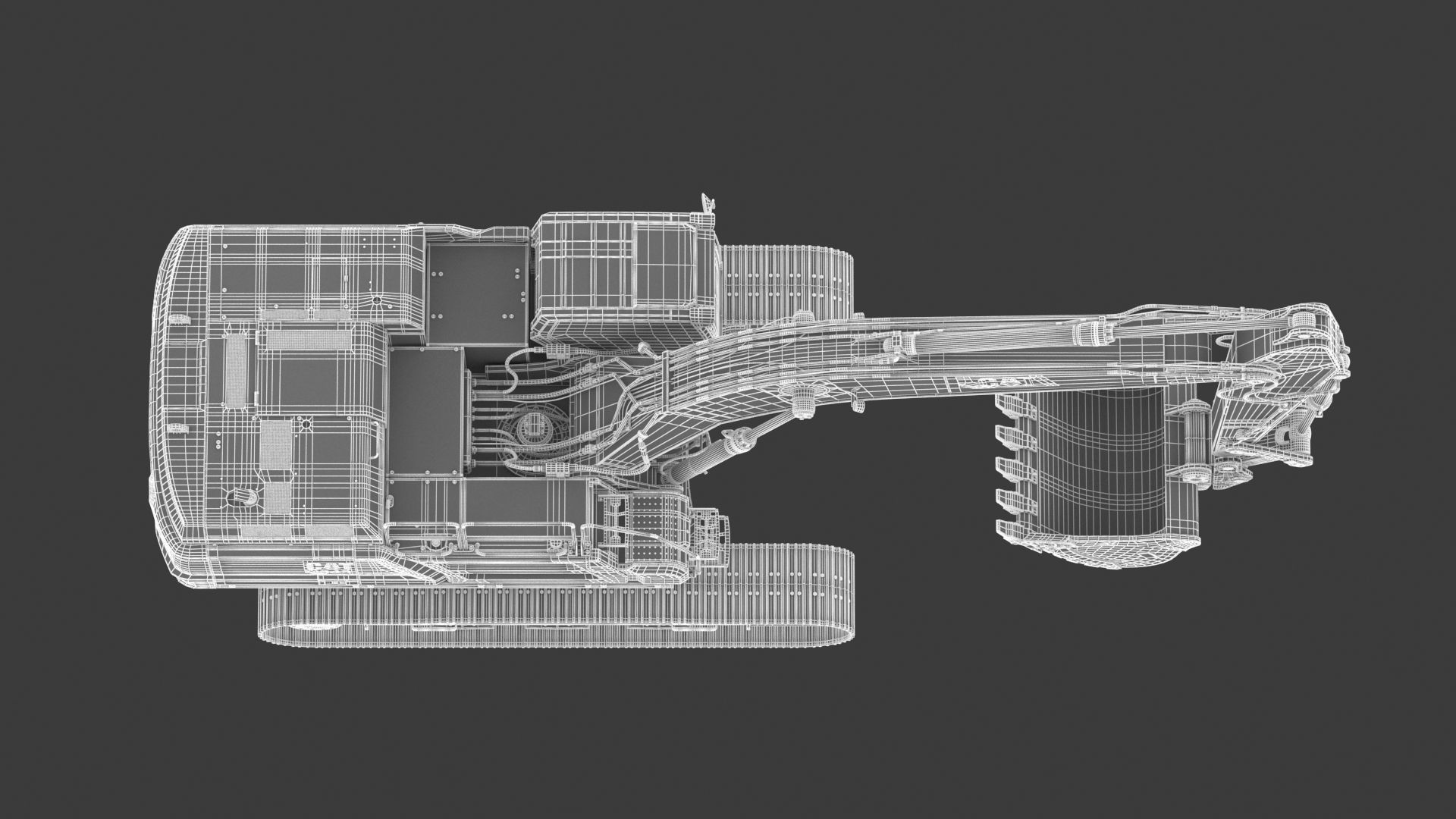 CAT 349 Hydraulic Excavator 3D model_30