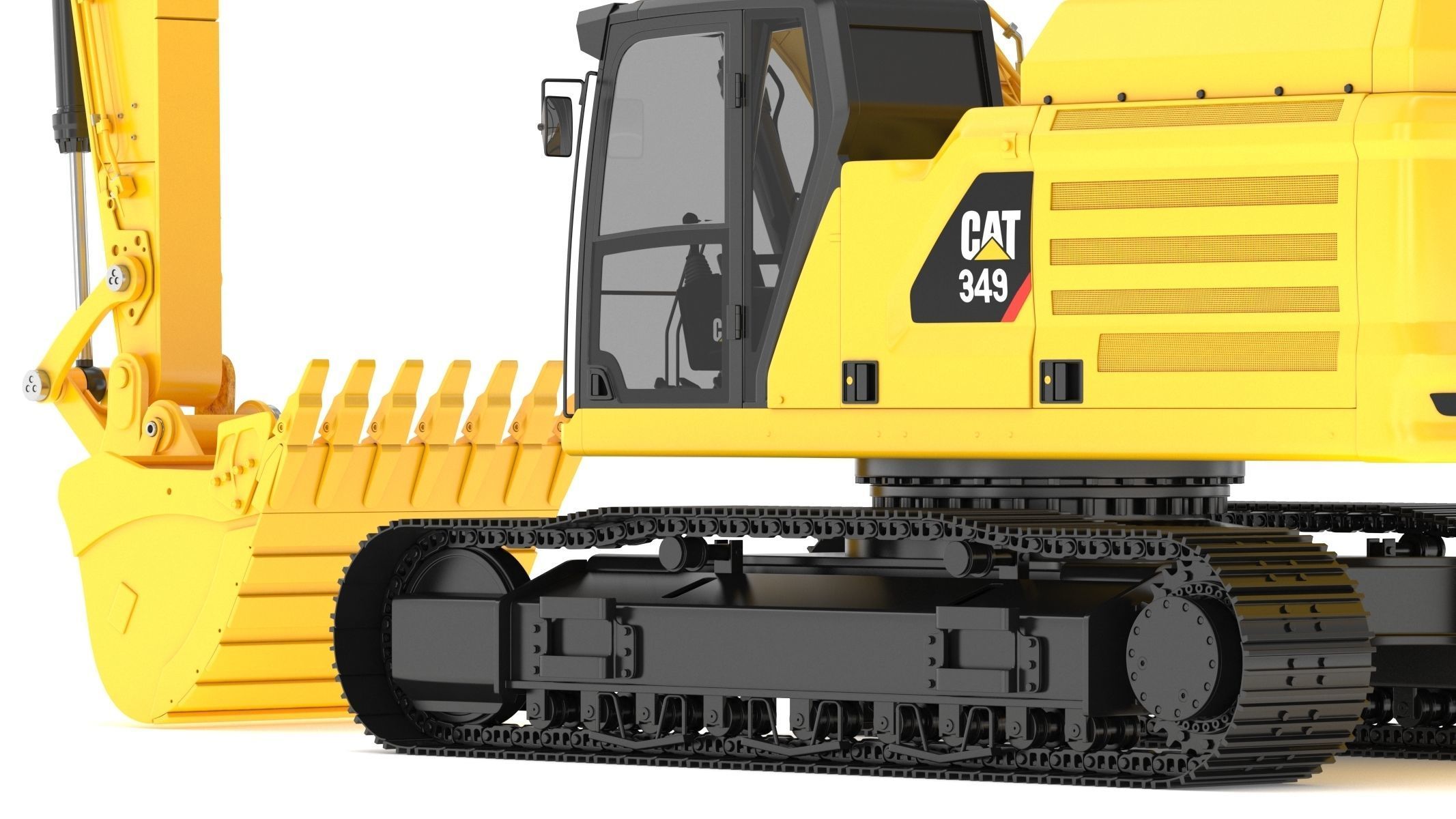 CAT 349 Hydraulic Excavator 3D model_16