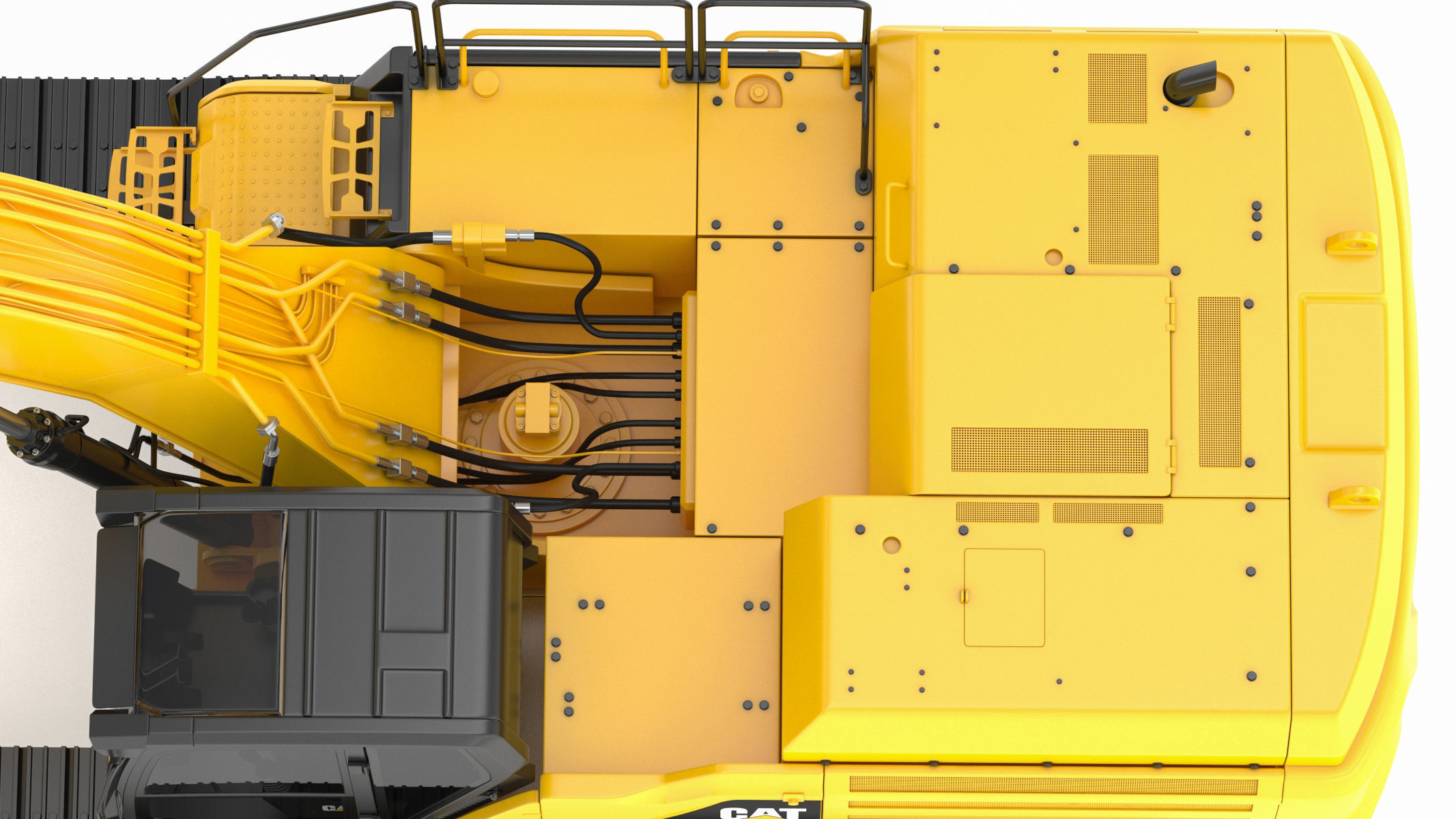 CAT 349 Hydraulic Excavator 3D model_19