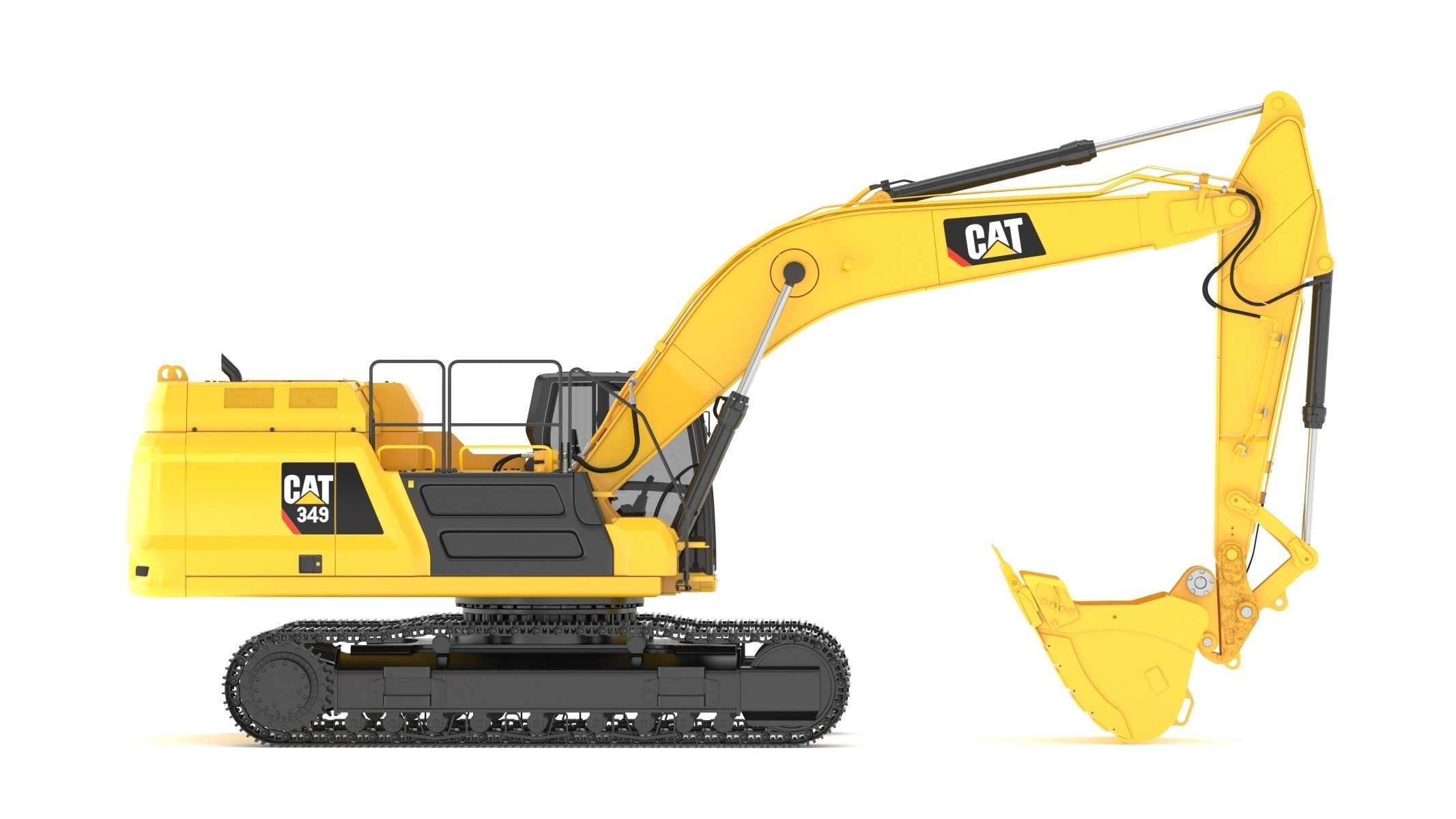CAT 349 Hydraulic Excavator 3D model_3