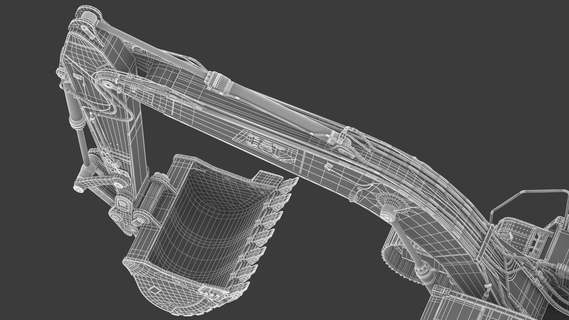 CAT 349 Hydraulic Excavator 3D model_39