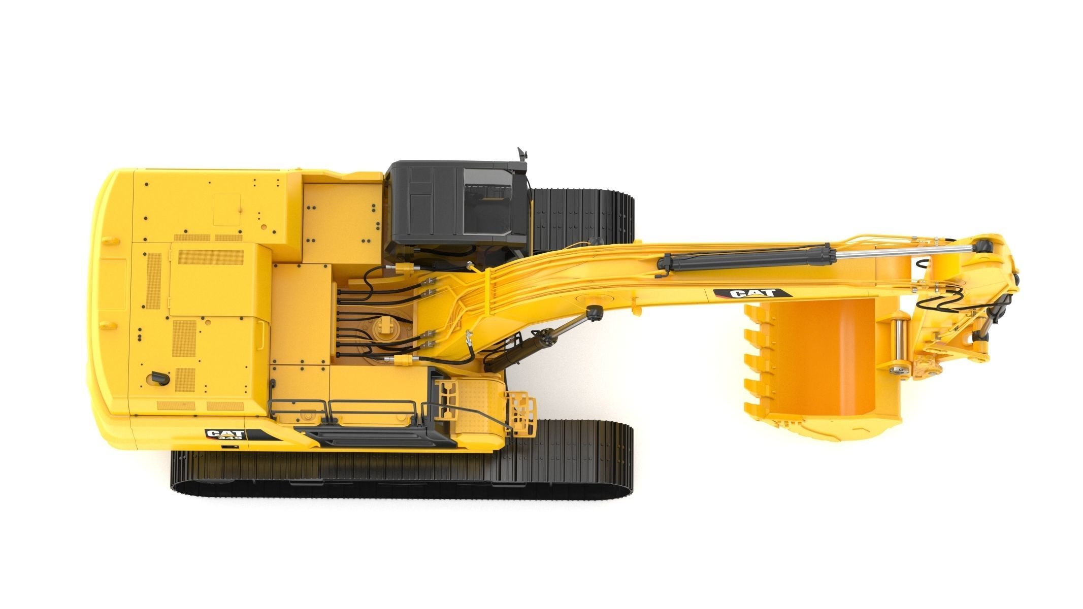 CAT 349 Hydraulic Excavator 3D model_9
