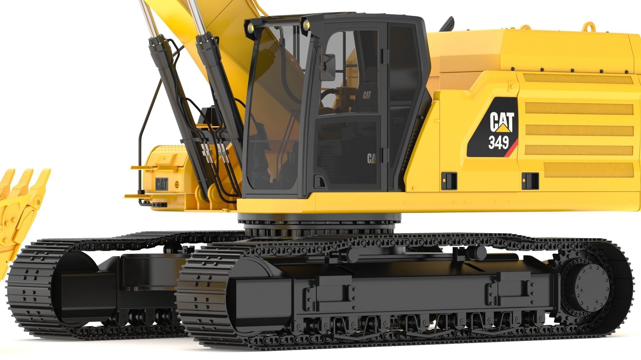 CAT 349 Hydraulic Excavator 3D model_10