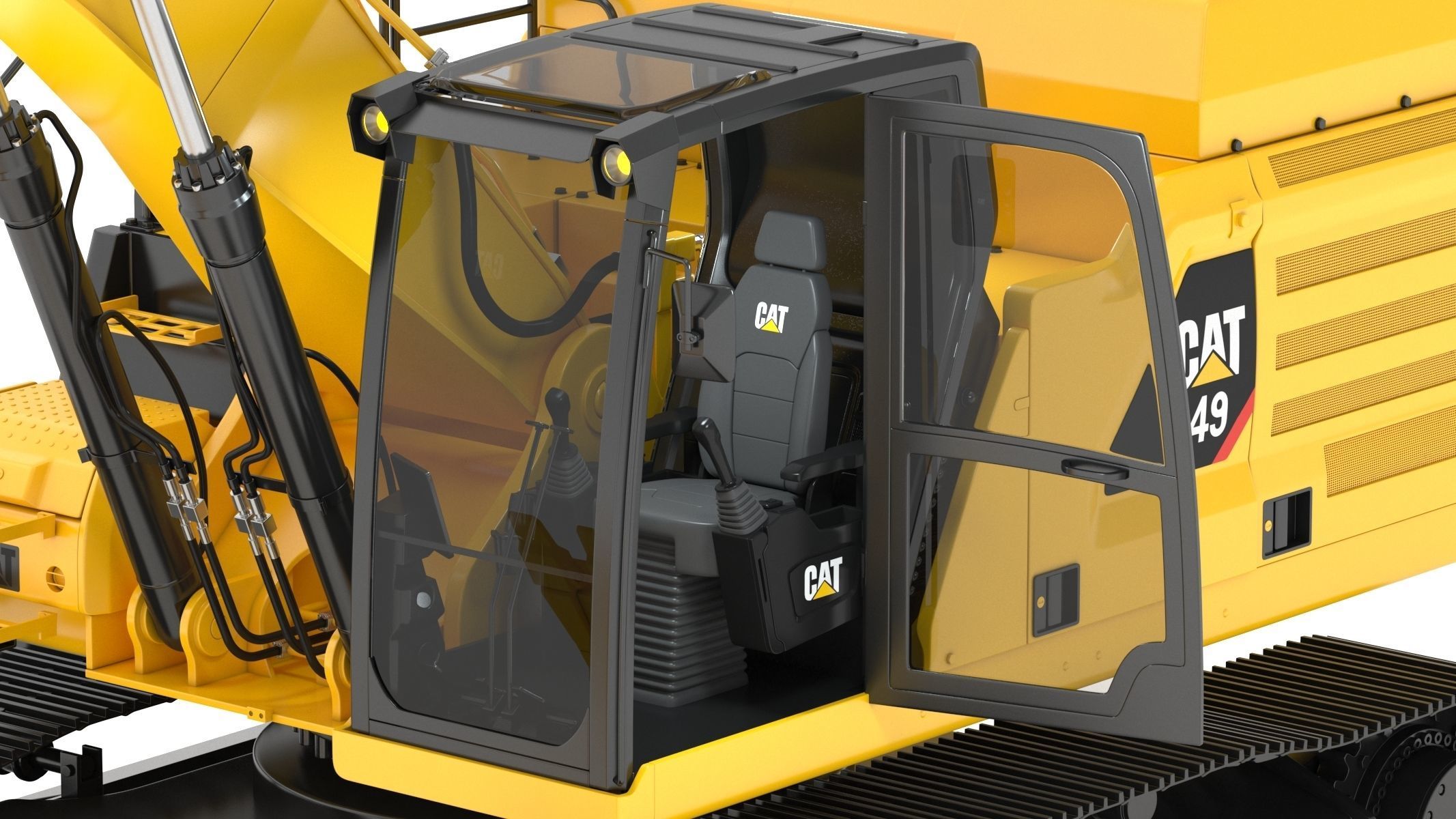 CAT 349 Hydraulic Excavator 3D model_20
