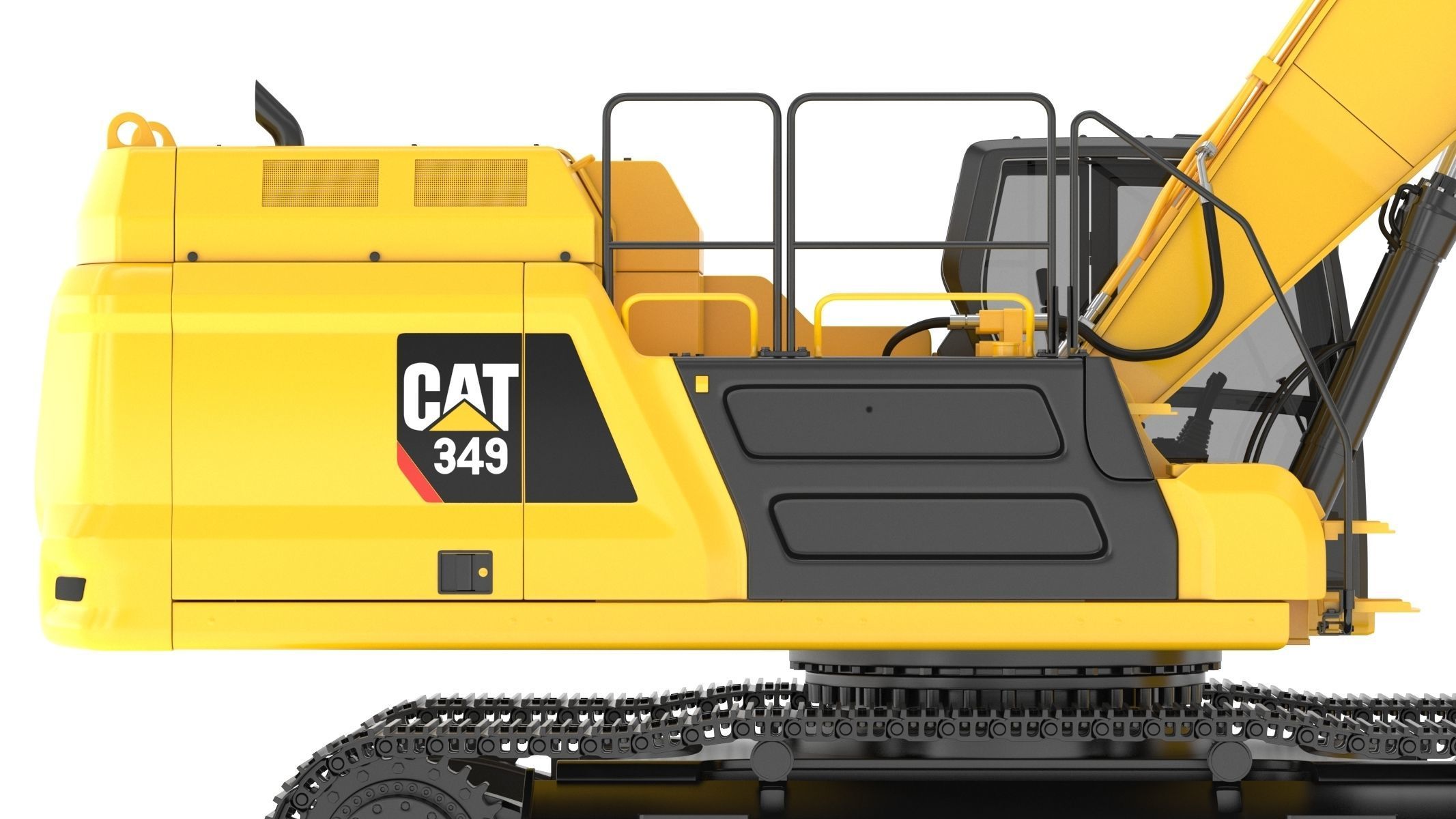 CAT 349 Hydraulic Excavator 3D model_13