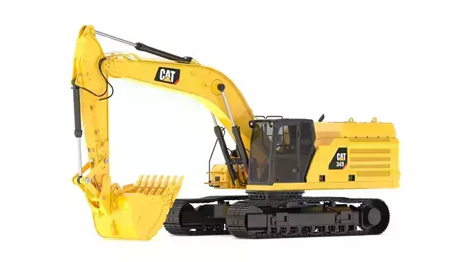 CAT 349 Hydraulic Excavator 3D model