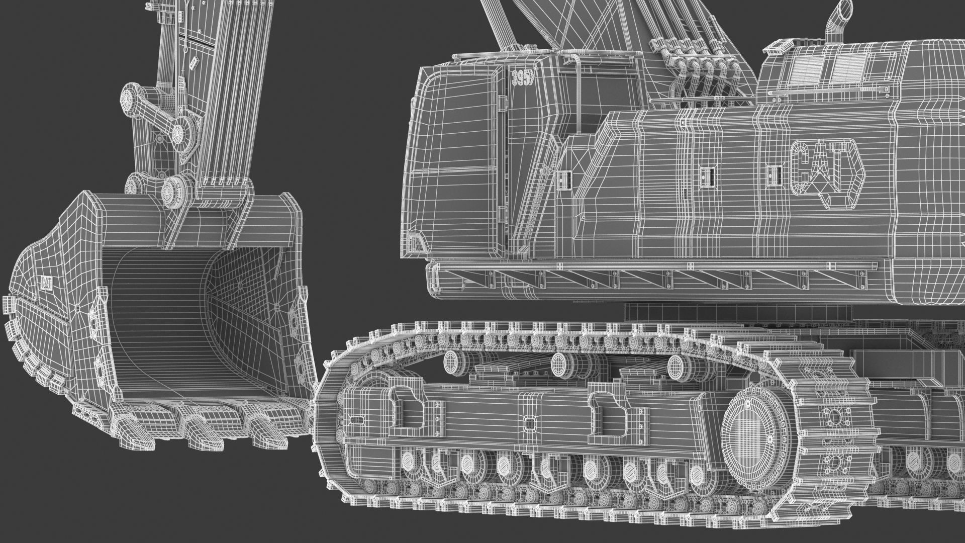 CAT 395 Hydraulic Excavator Tier 4 3D model_37