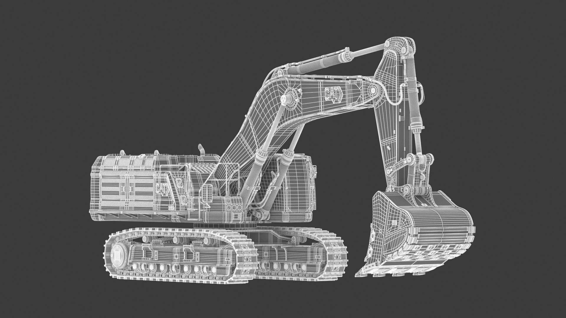 CAT 395 Hydraulic Excavator Tier 4 3D model_23