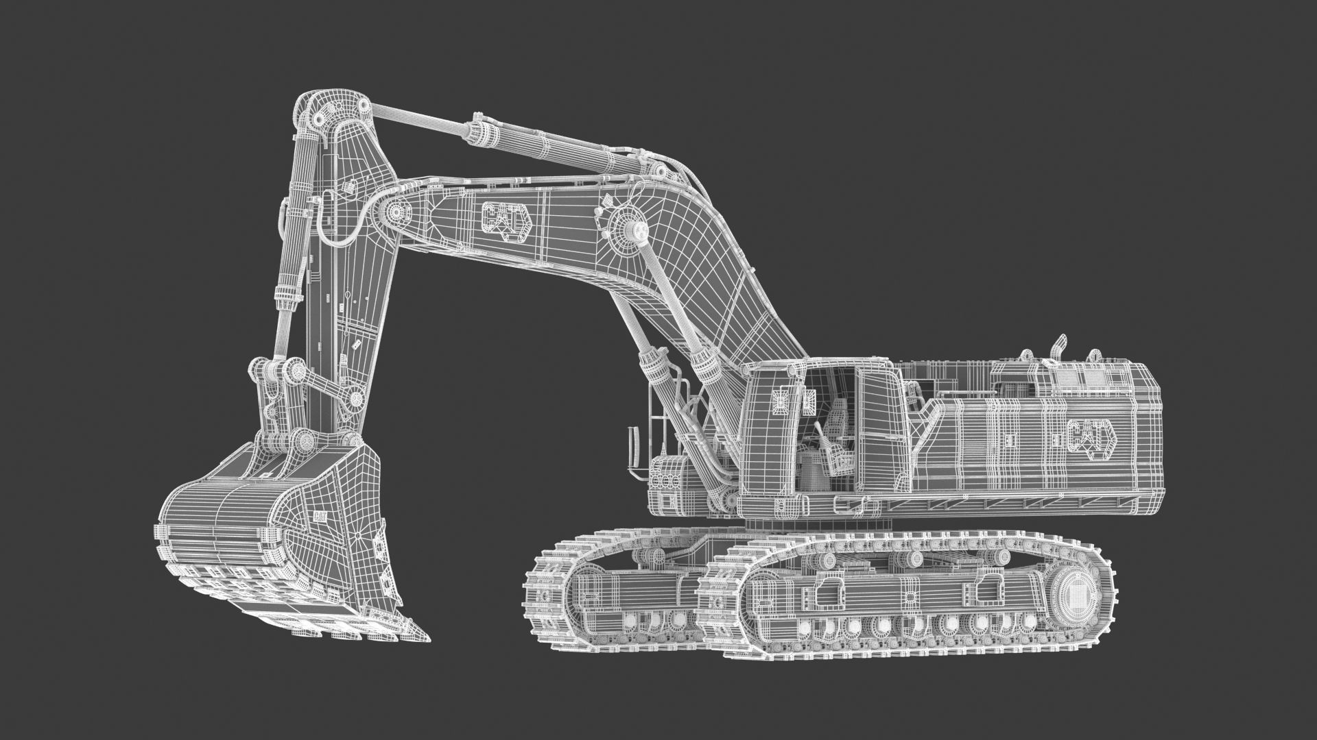 CAT 395 Hydraulic Excavator Tier 4 3D model_21