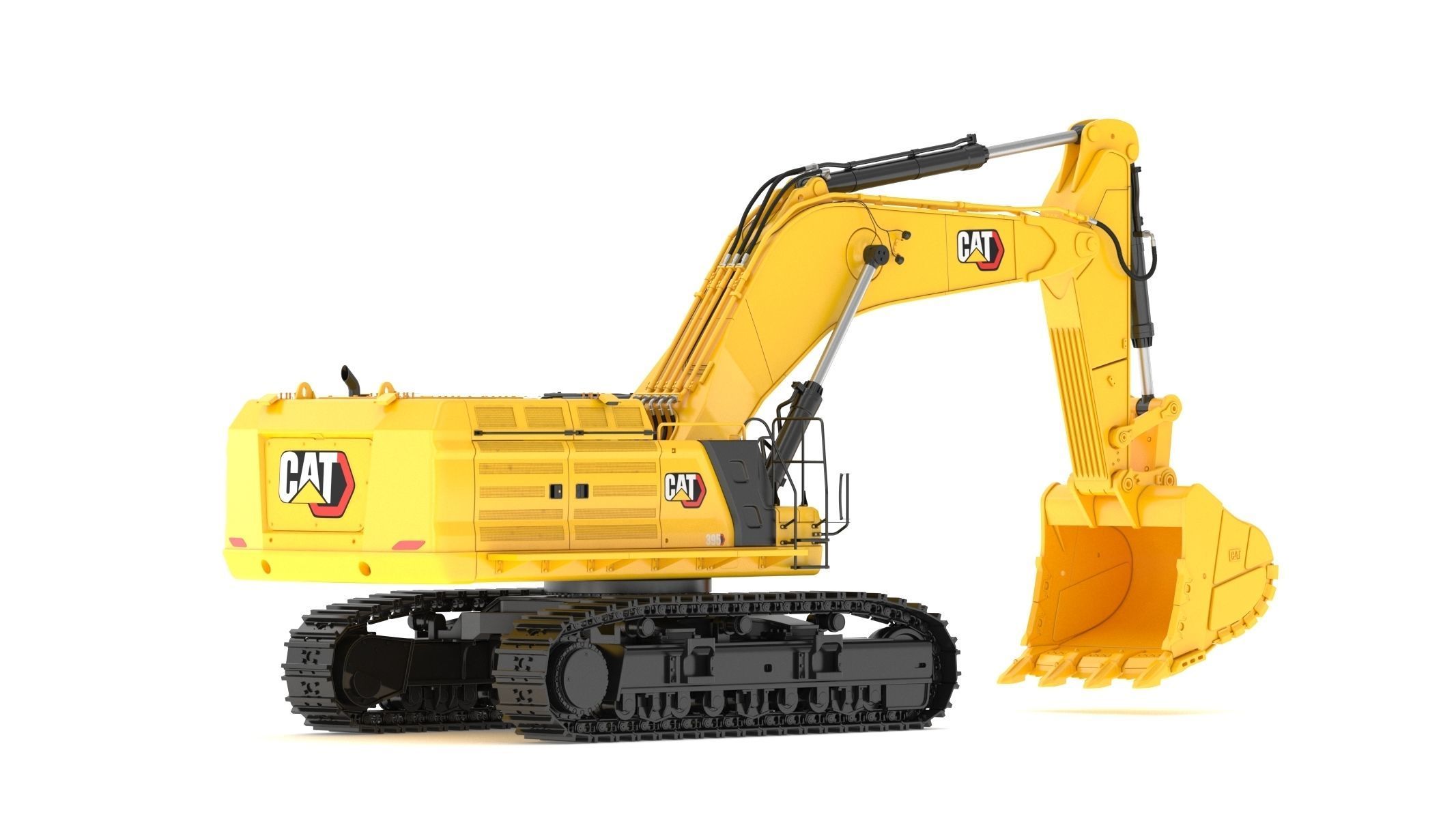 CAT 395 Hydraulic Excavator Tier 4 3D model_4
