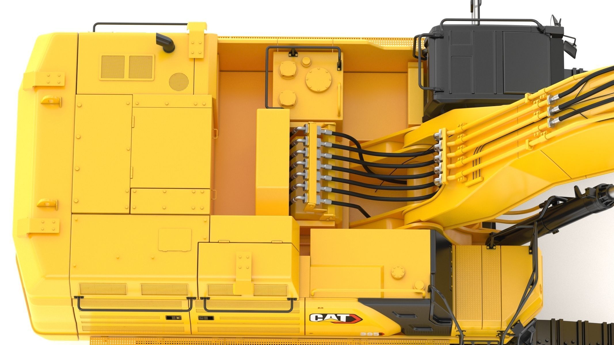 CAT 395 Hydraulic Excavator Tier 4 3D model_19