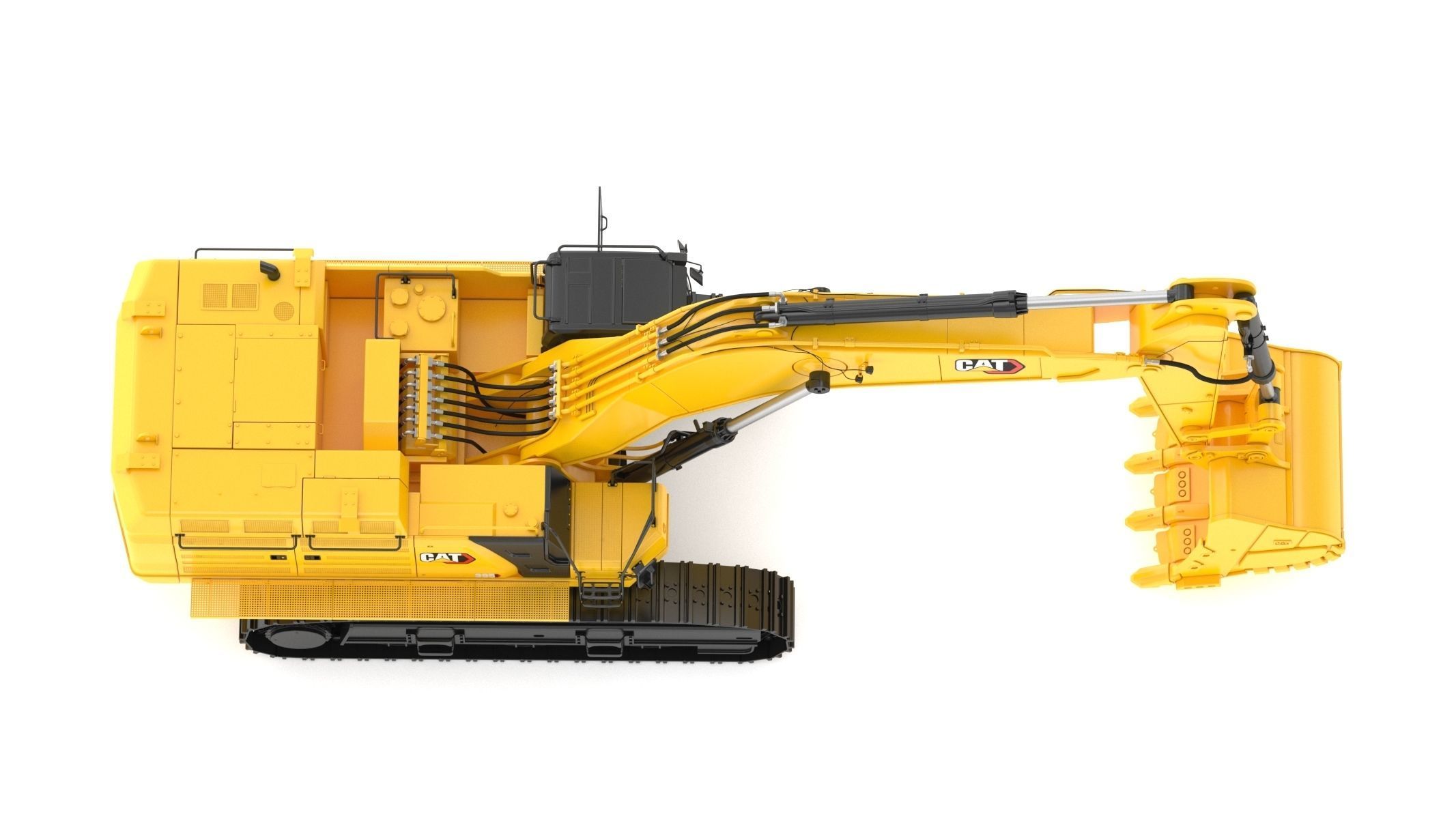 CAT 395 Hydraulic Excavator Tier 4 3D model_9