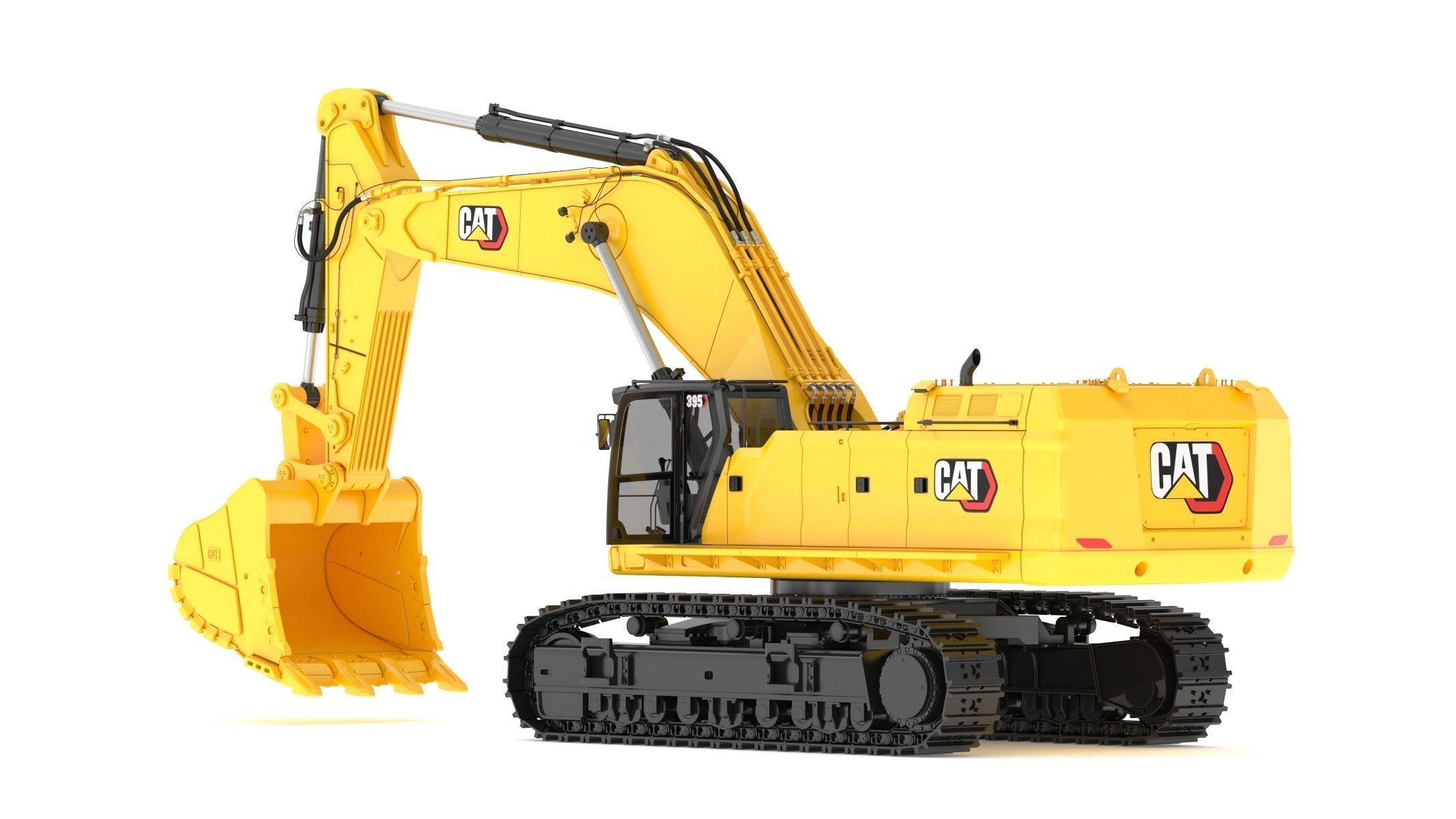 CAT 395 Hydraulic Excavator Tier 4 3D model_6
