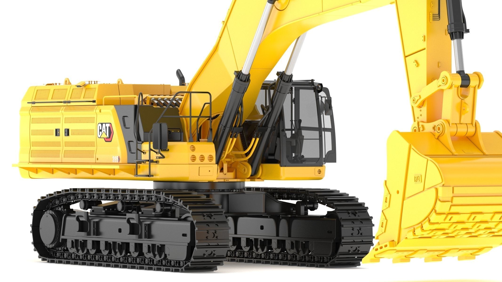 CAT 395 Hydraulic Excavator Tier 4 3D model_12