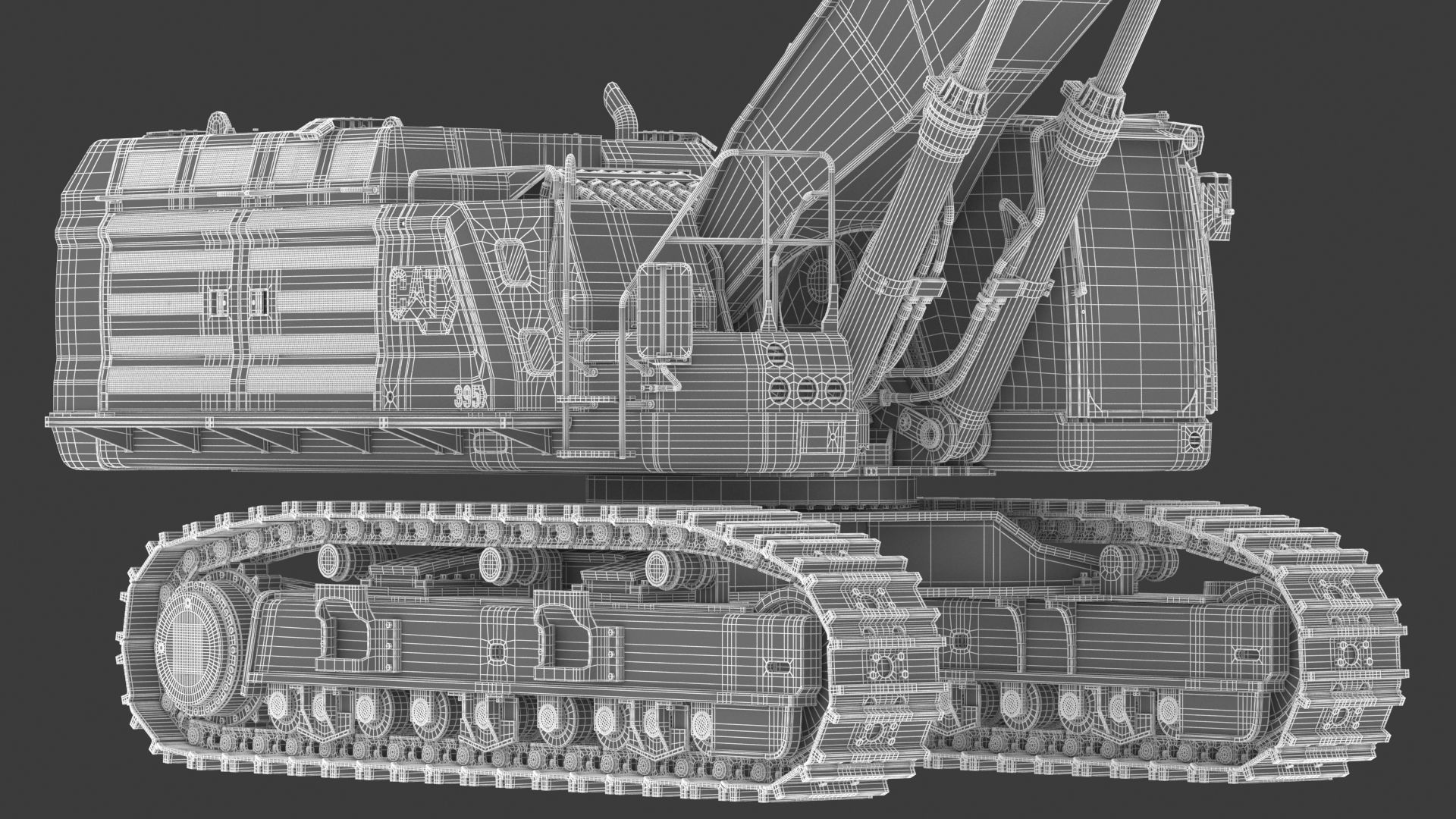CAT 395 Hydraulic Excavator Tier 4 3D model_33