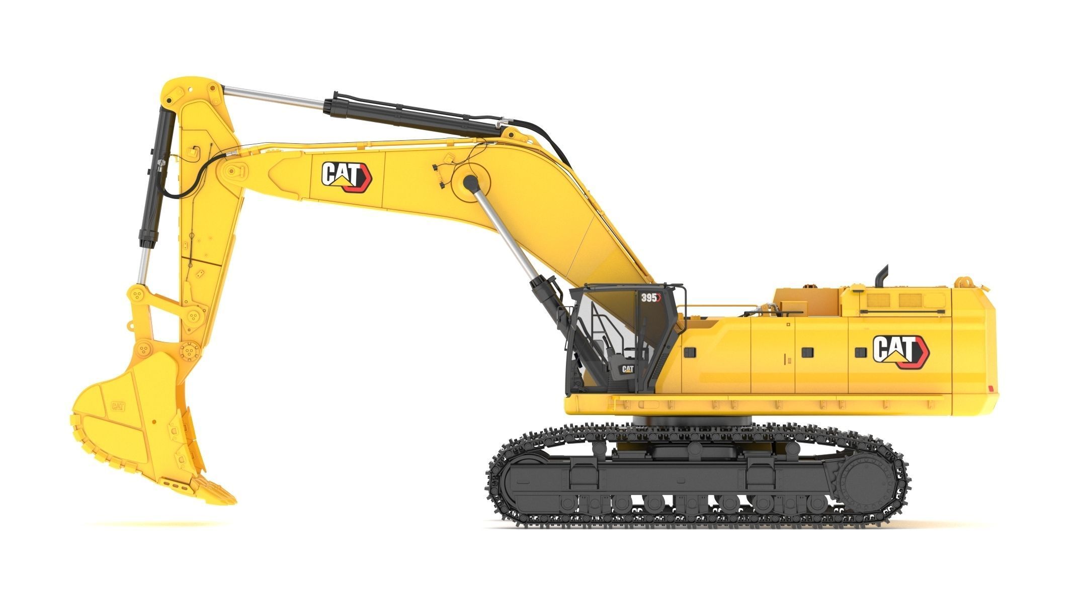 CAT 395 Hydraulic Excavator Tier 4 3D model_7