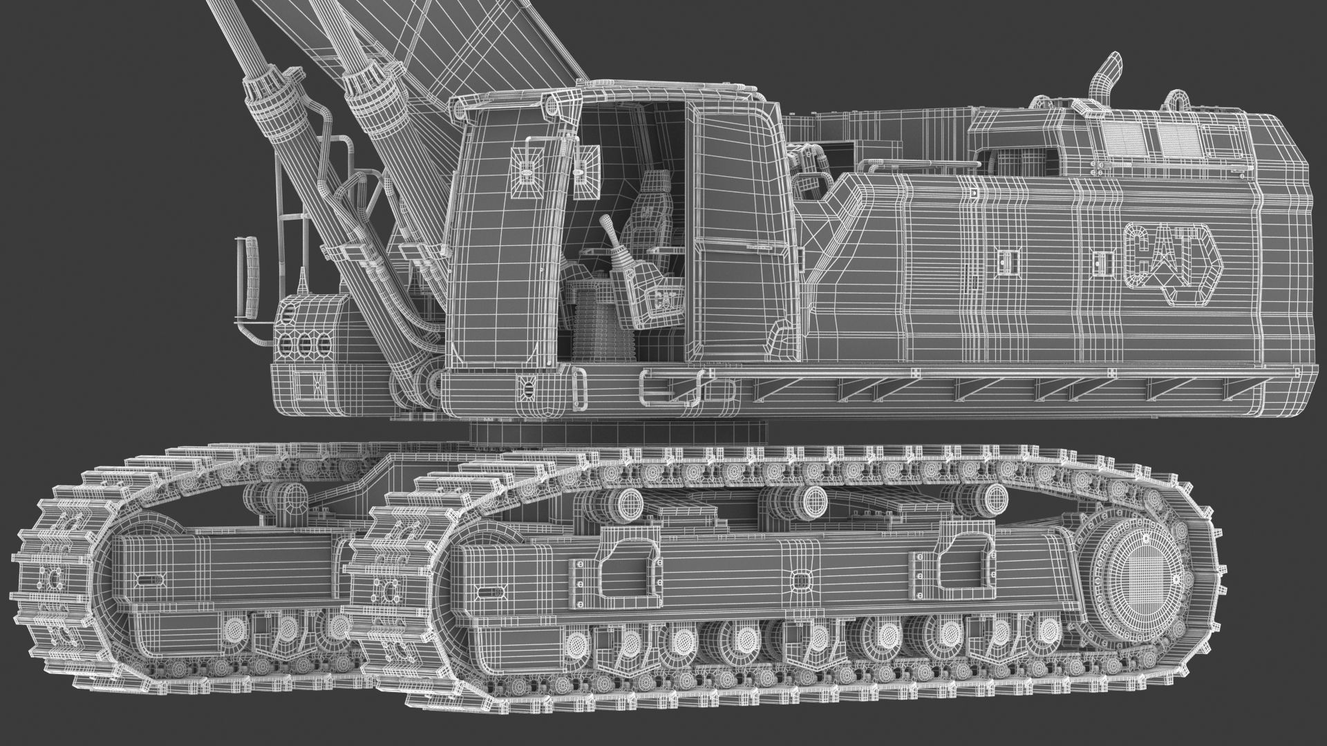 CAT 395 Hydraulic Excavator Tier 4 3D model_31