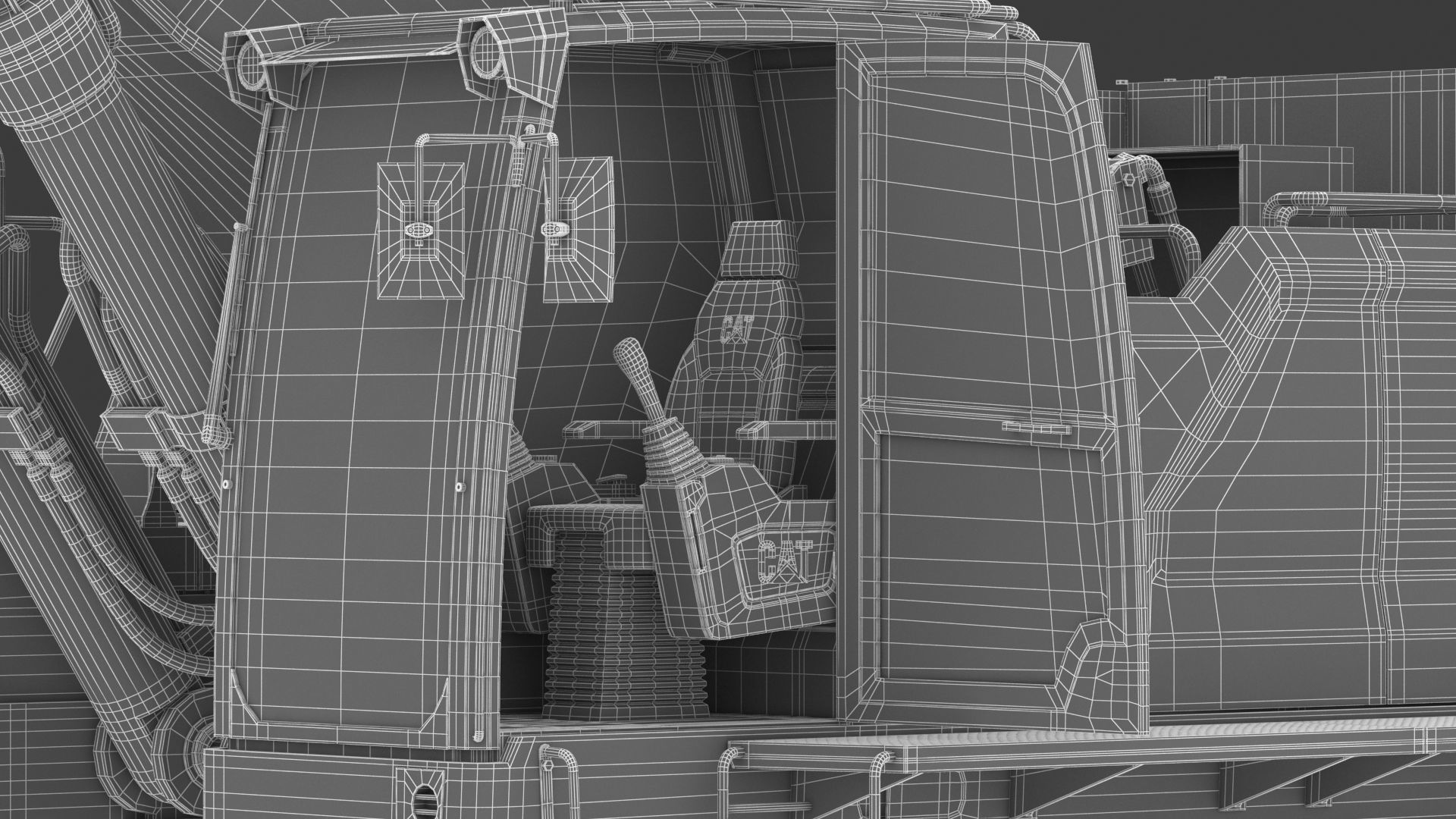 CAT 395 Hydraulic Excavator Tier 4 3D model_41