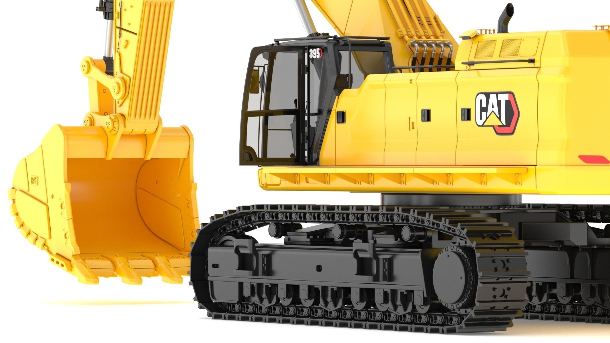CAT 395 Hydraulic Excavator Tier 4 3D model_16