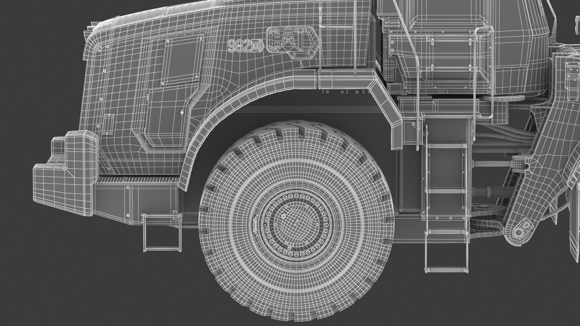 CAT 982 XE Wheel Loader 3D model_38