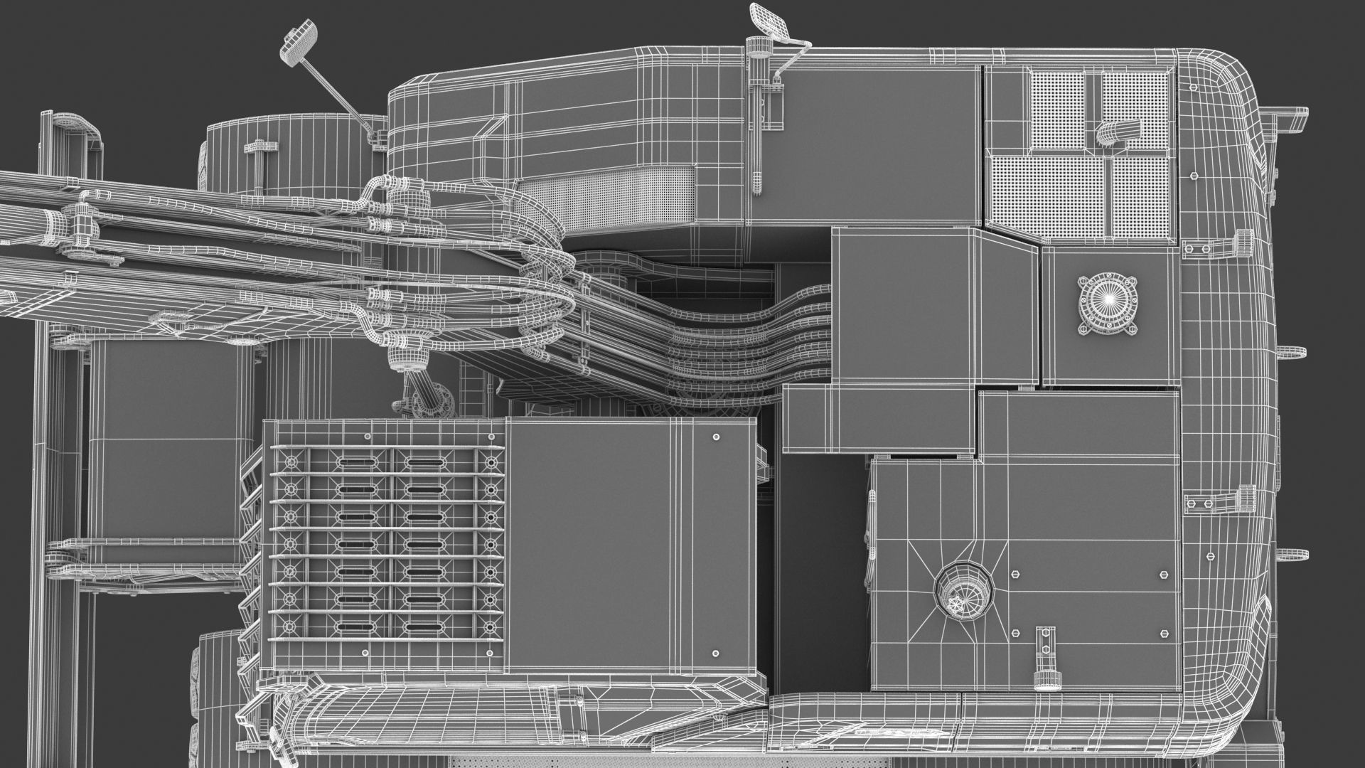 CAT M318 Wheel Excavator 3D model_40