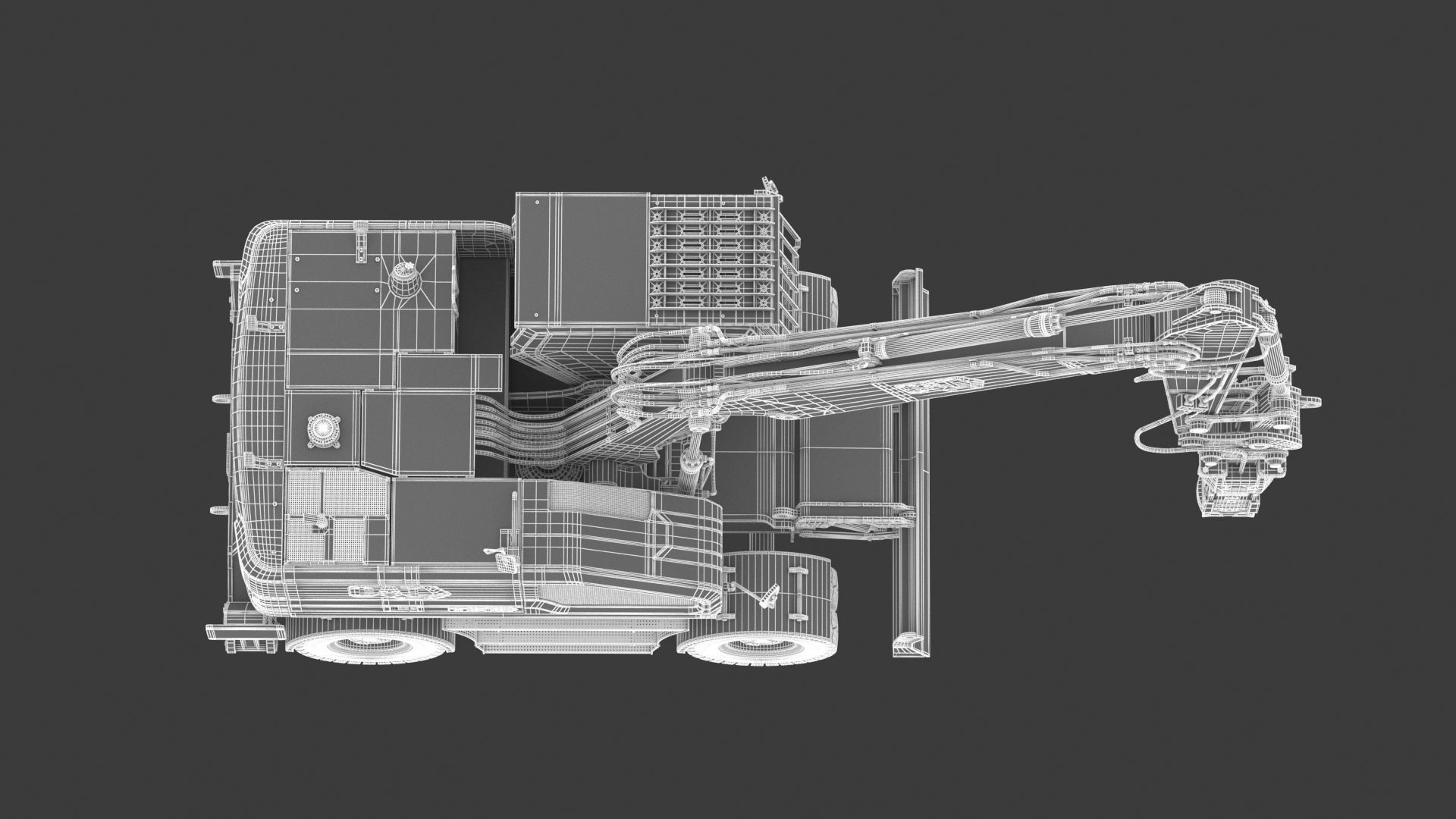 CAT M318 Wheel Excavator 3D model_30