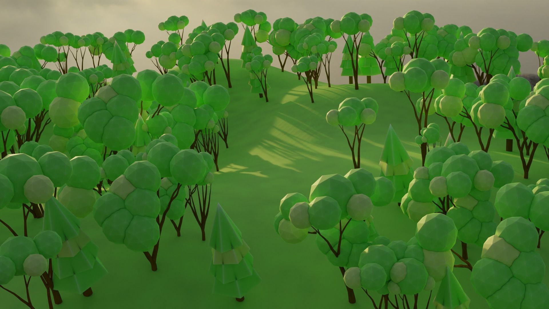 Low-Poly Tree Pack Low-poly 3D model_5