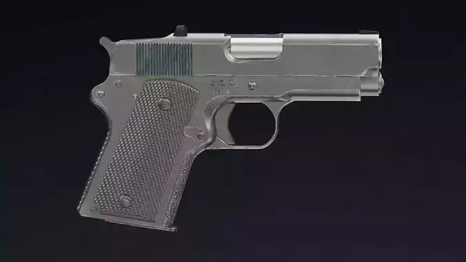 Detonics Combat Master Low Poly Low-poly 3D model