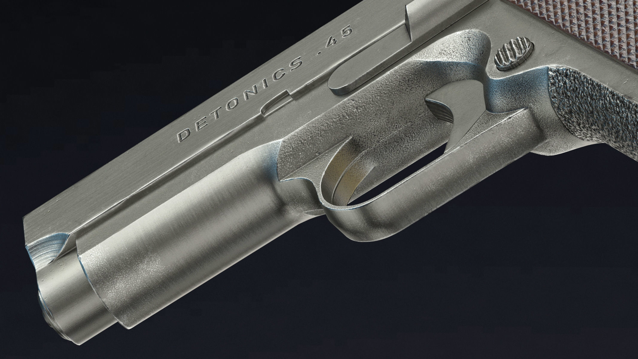 Detonics Combat Master Low Poly Low-poly 3D model_10