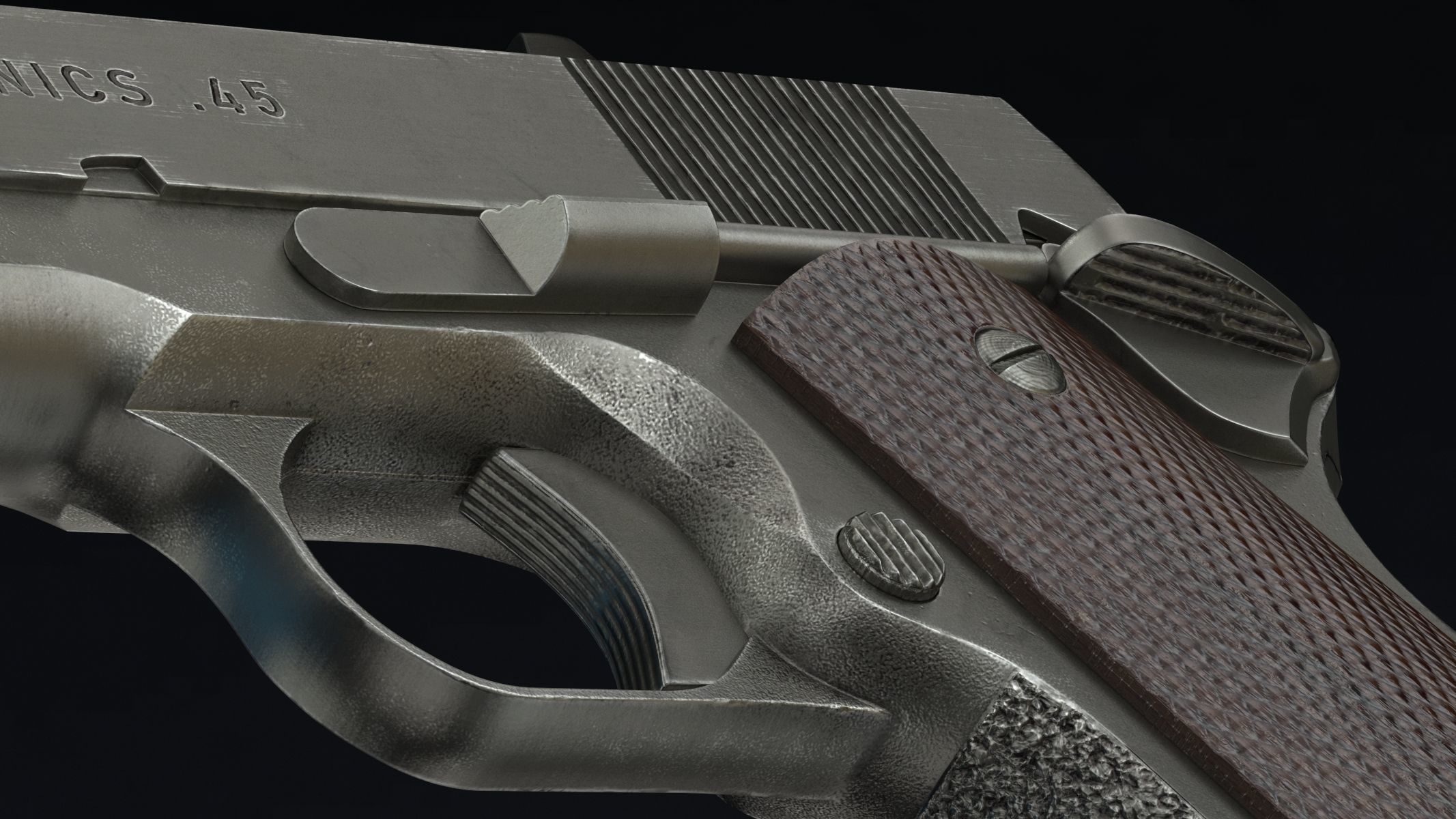 Detonics Combat Master Low Poly Low-poly 3D model_13