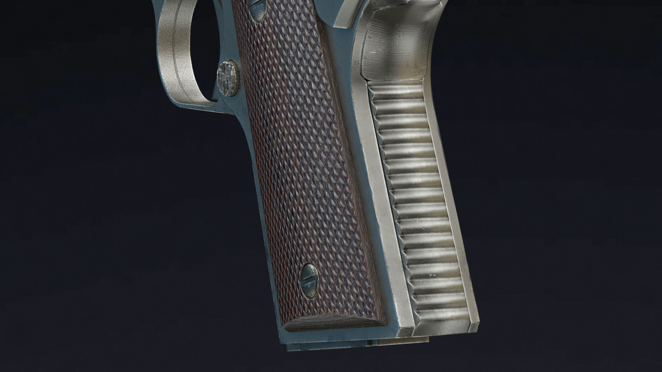 Detonics Combat Master Low Poly Low-poly 3D model_7