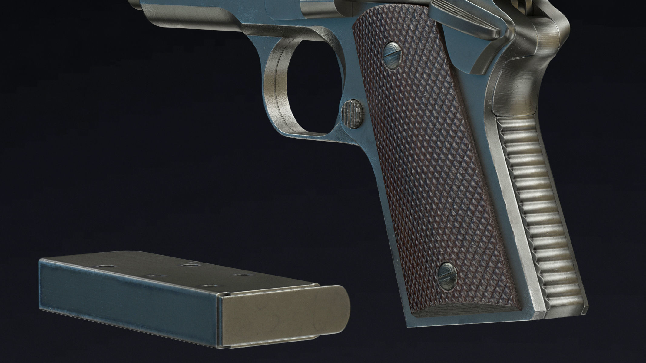 Detonics Combat Master Low Poly Low-poly 3D model_14