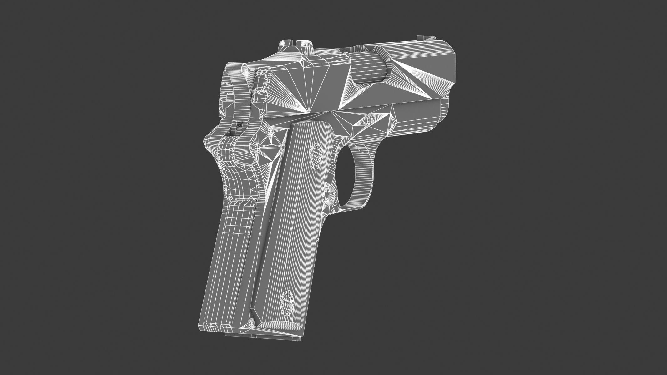 Detonics Combat Master Low Poly Low-poly 3D model_16