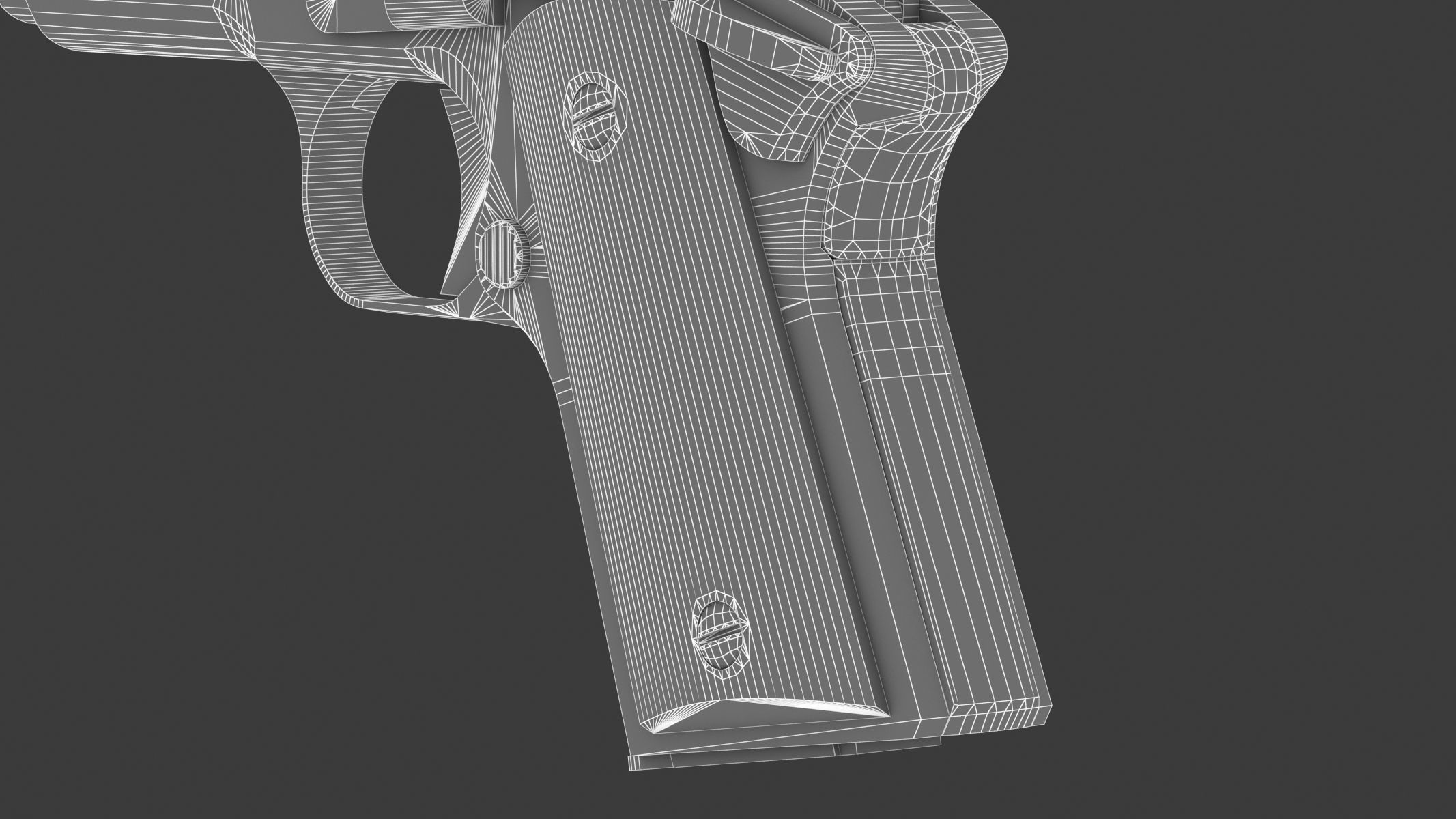 Detonics Combat Master Low Poly Low-poly 3D model_22