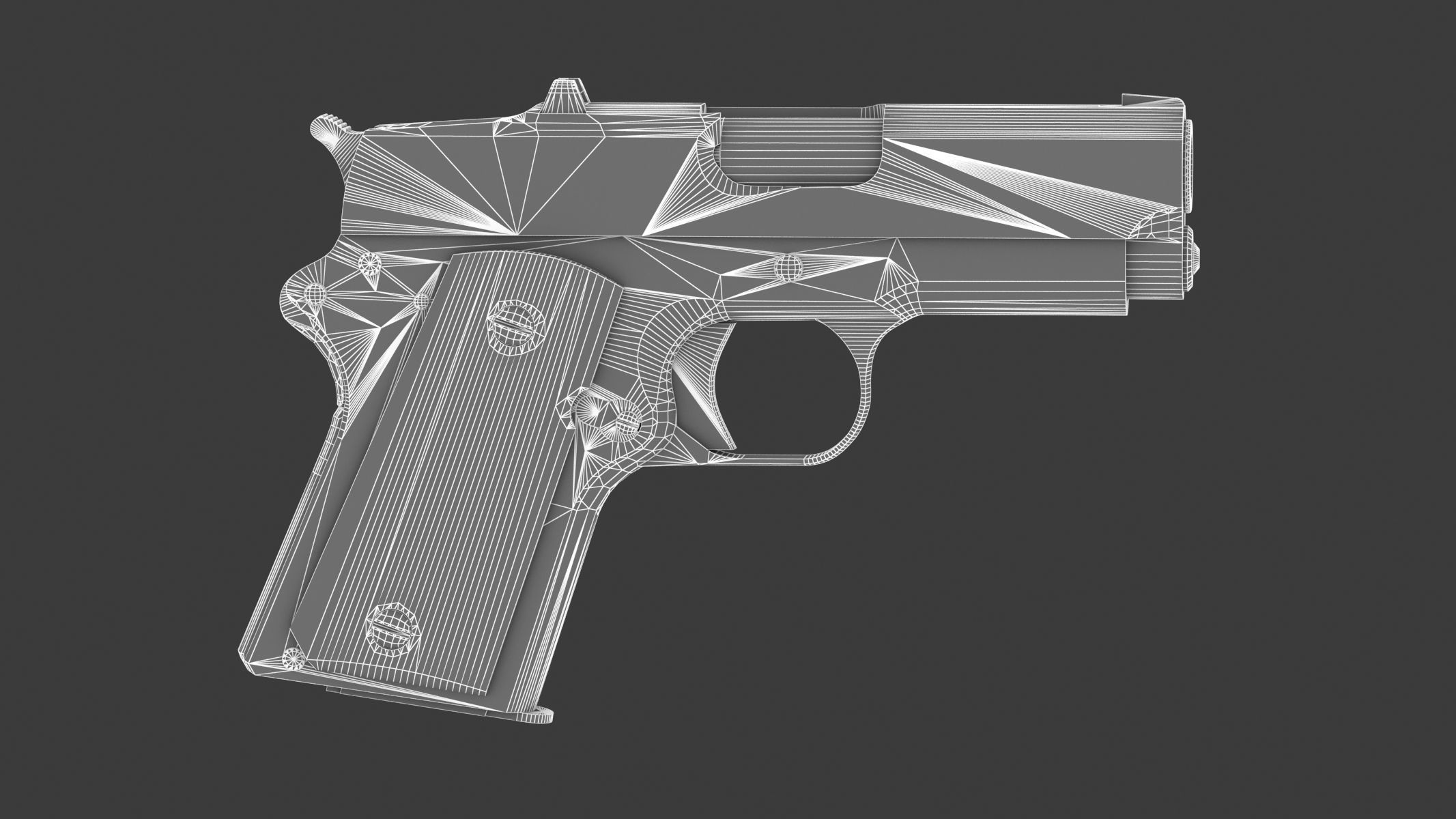 Detonics Combat Master Low Poly Low-poly 3D model_15