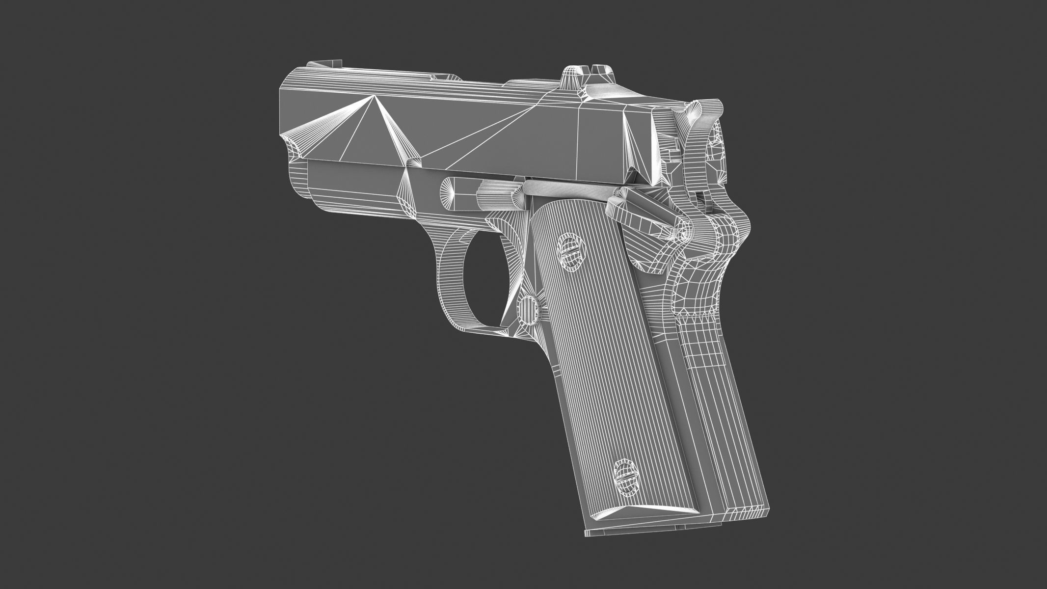 Detonics Combat Master Low Poly Low-poly 3D model_17