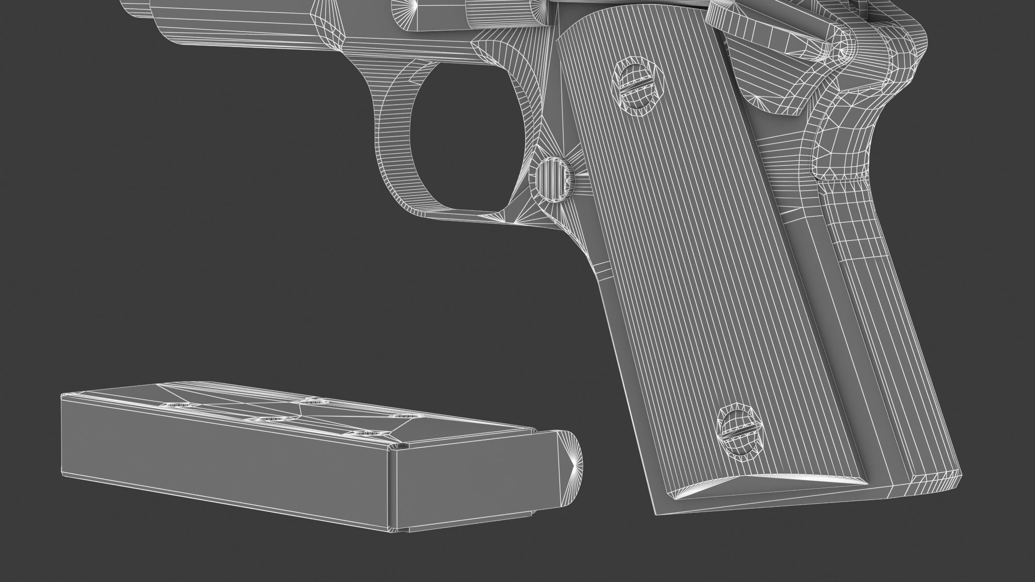 Detonics Combat Master Low Poly Low-poly 3D model_29
