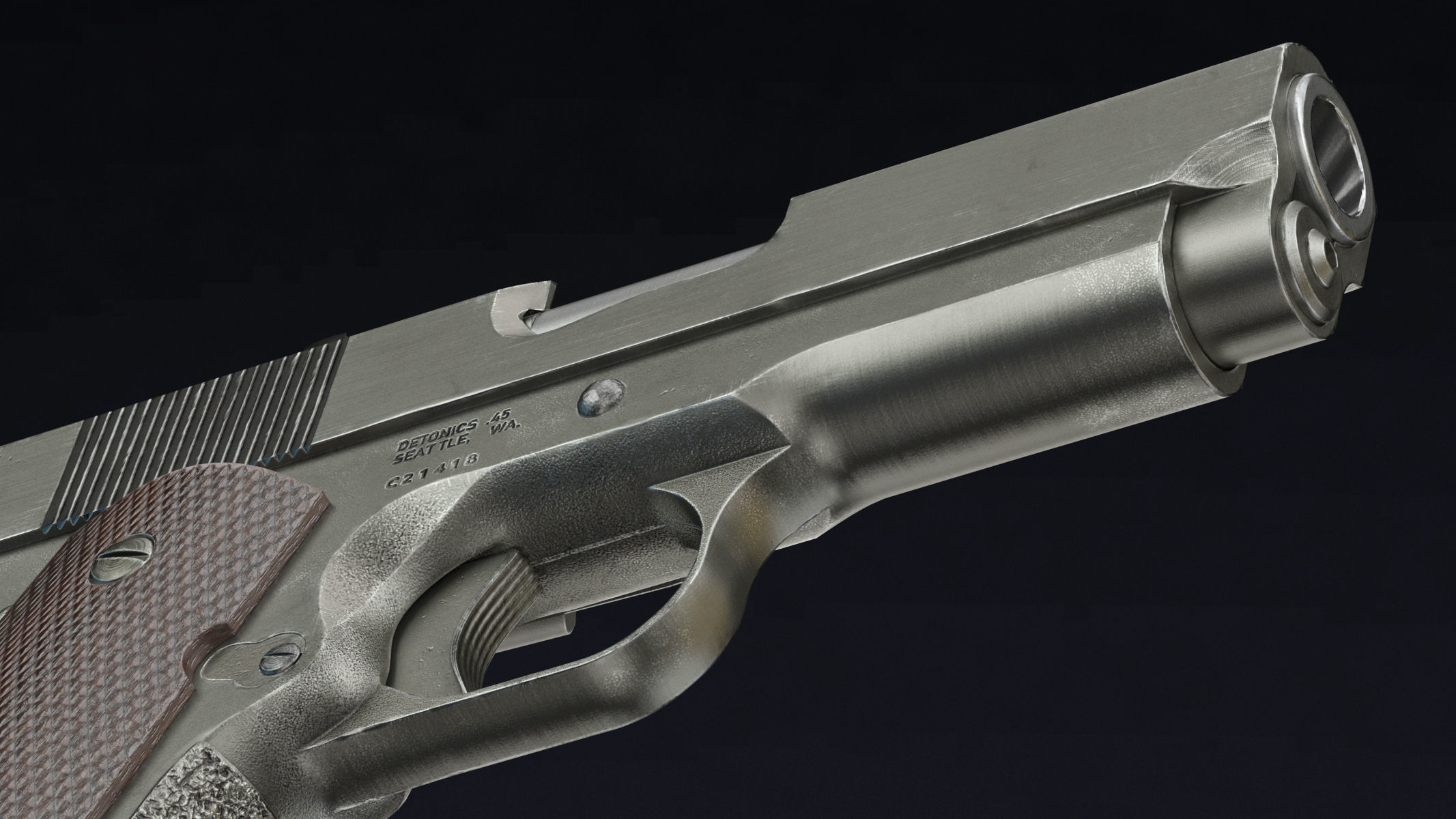 Detonics Combat Master Low Poly Low-poly 3D model_12