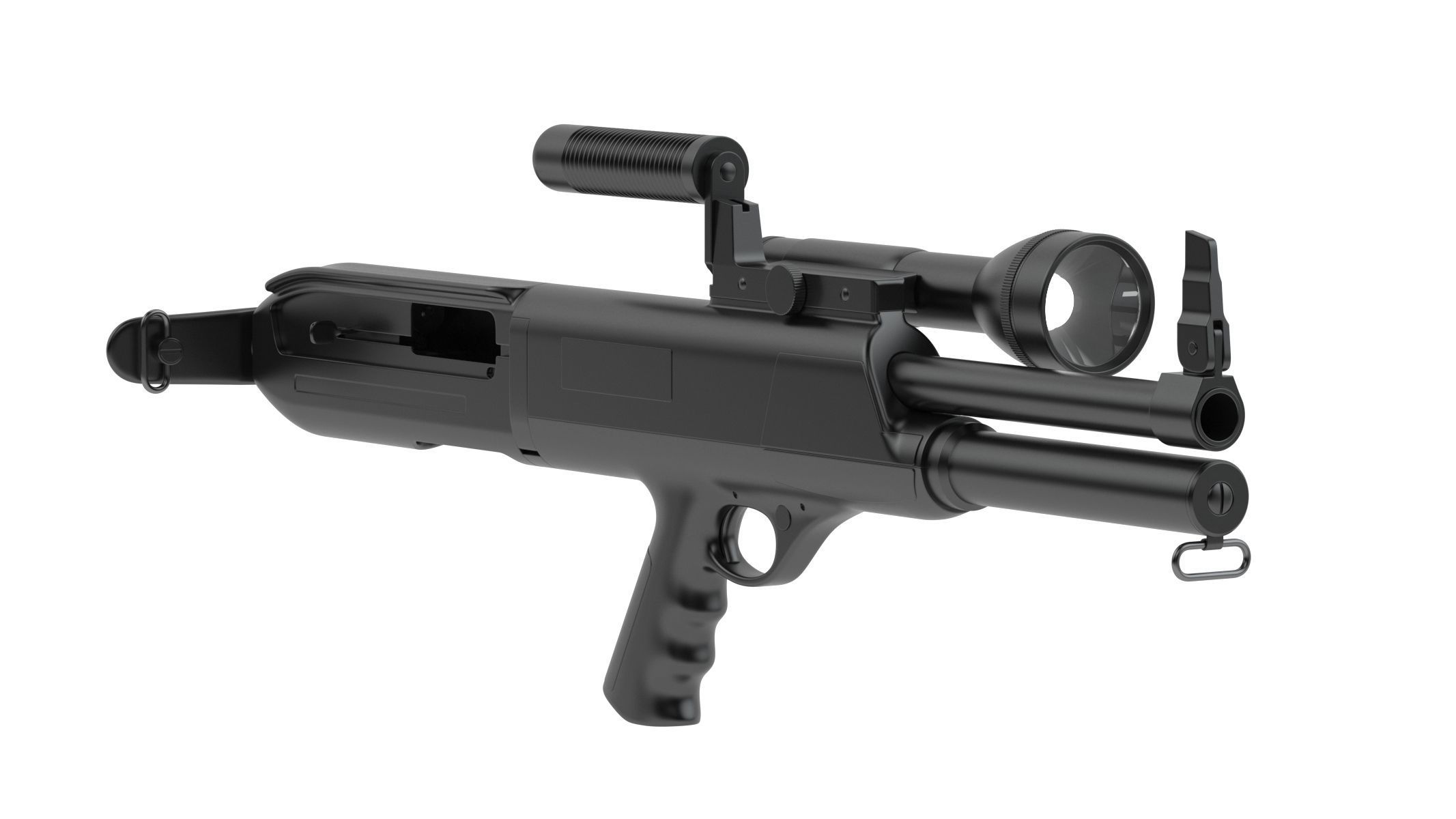 High Standard Model 10 3D model_4