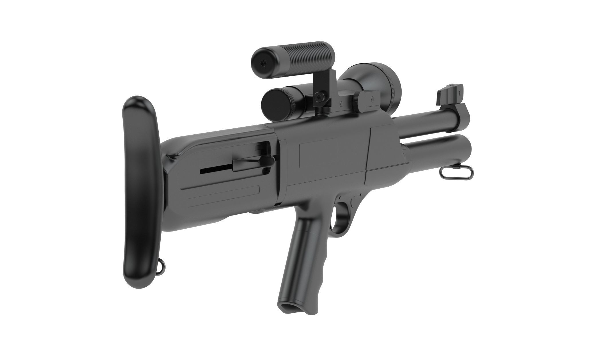 High Standard Model 10 3D model_1