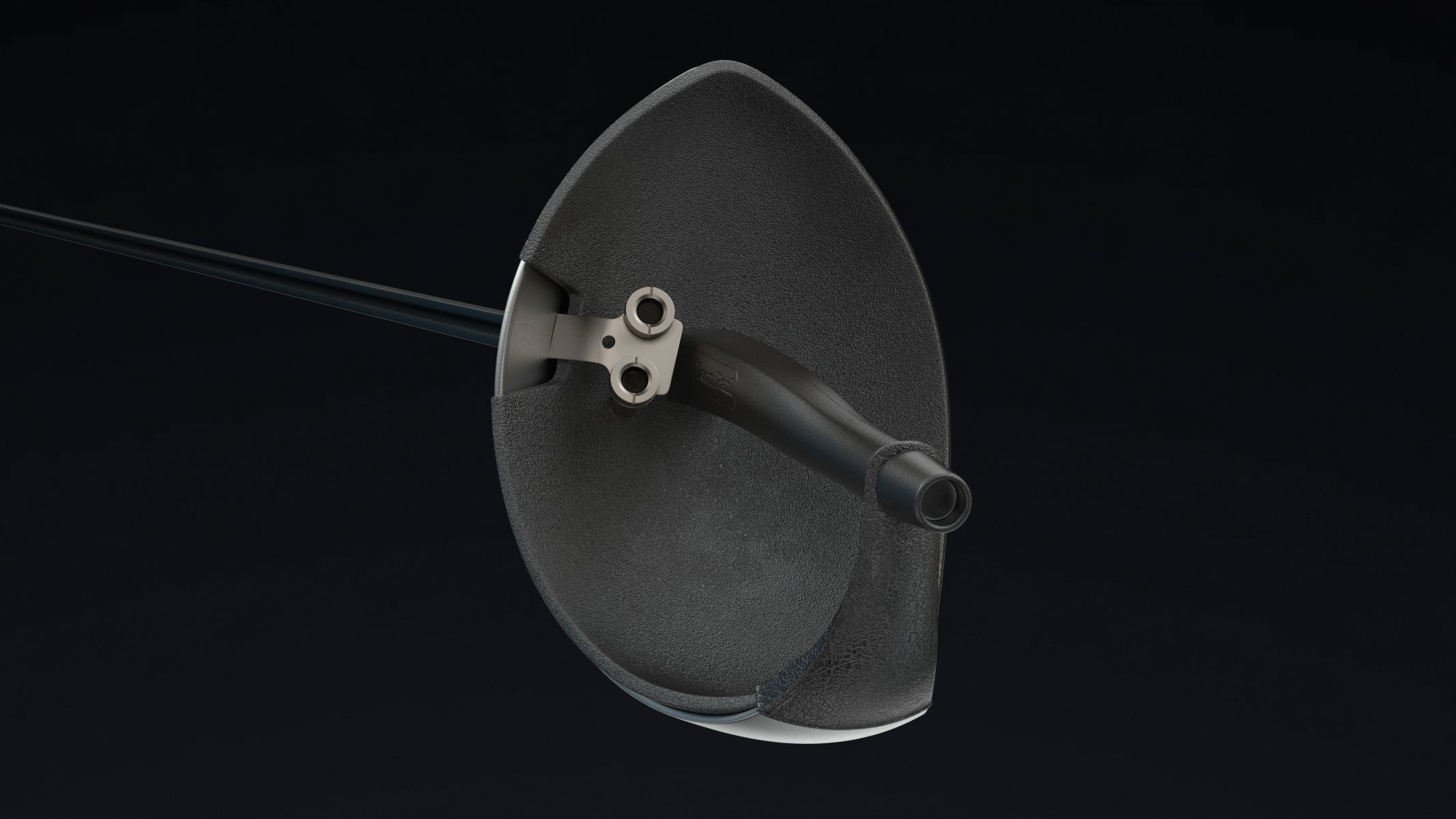 Sabre Sword Realistic Low-poly 3D model_3