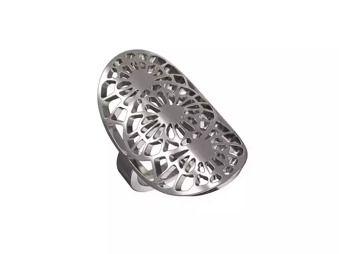 Custom golden weave ring