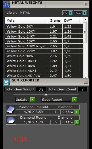 Engagement ring with diamonds 3D print model_5