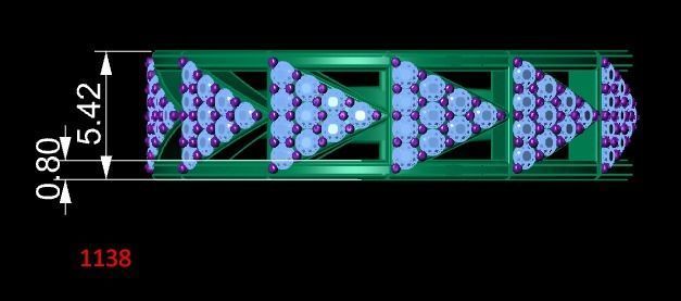 Arrows ring with diamonds 3D print model_4