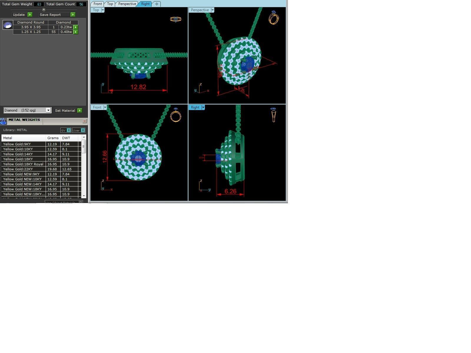 Women pendant 3D print model_1