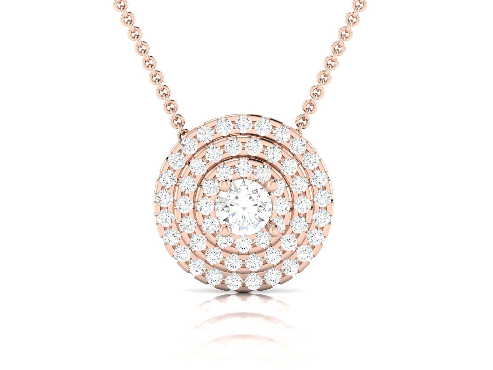 Women pendant 3D print model_4