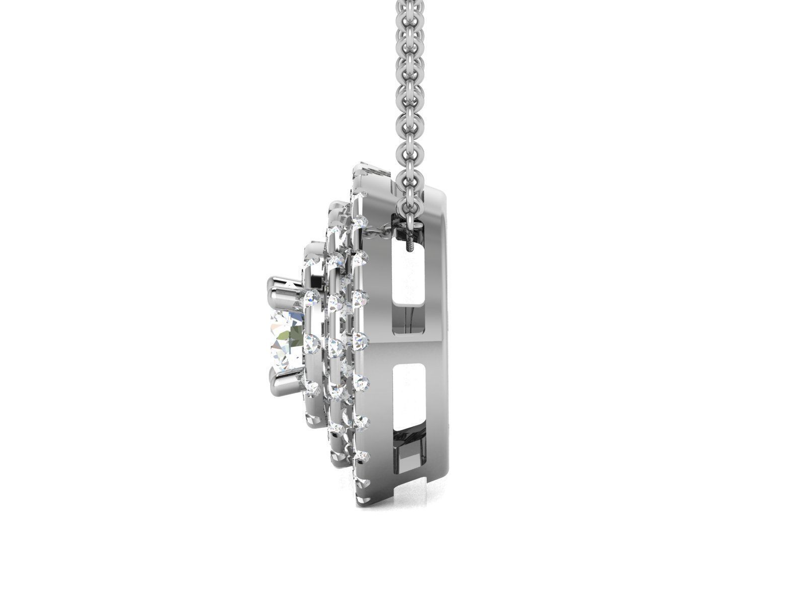 Women pendant 3D print model_8