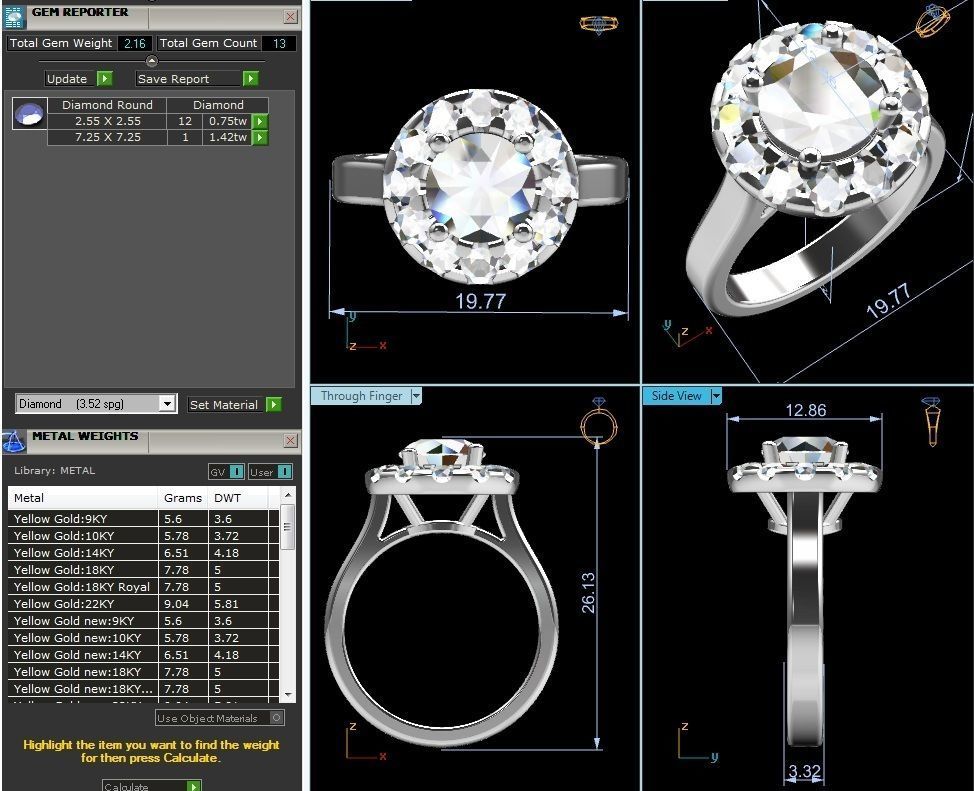 Women Ring 3D print model_2