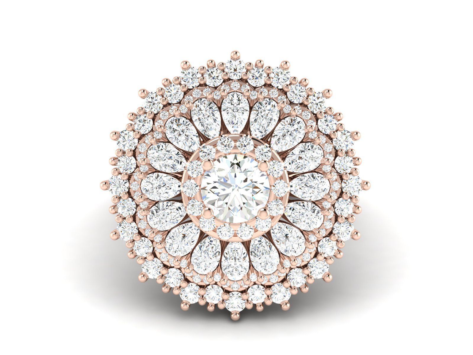 Women Ring 3D print model_7