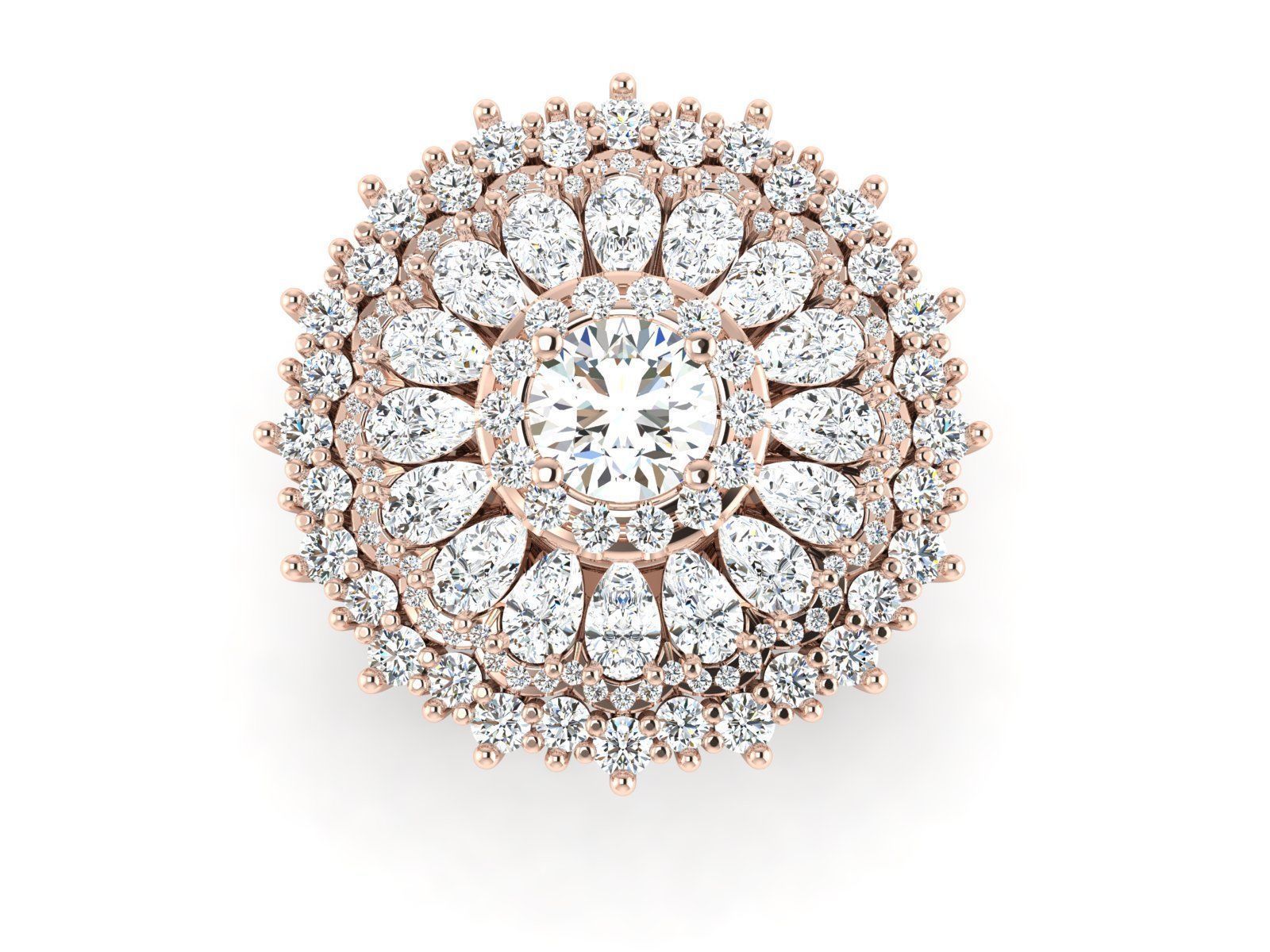 Women Ring 3D print model_8